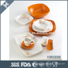 All size custom pretty design wholesale porcelain dinner set